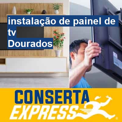 instalação de painel de tv-em-dourados