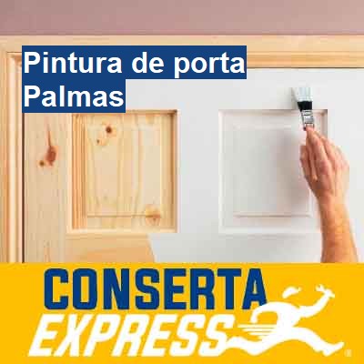 Pintura de porta-em-palmas