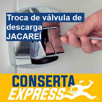 Troca de válvula de descarga-em-jacareí